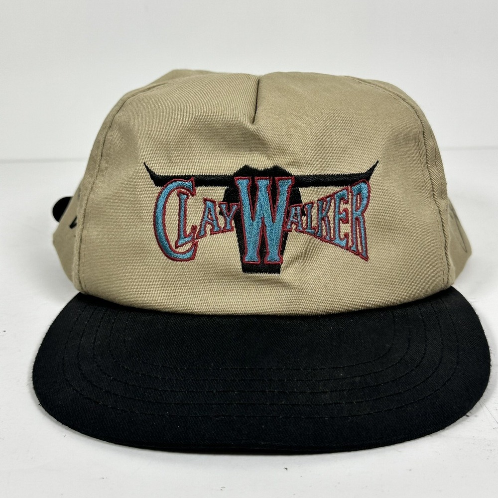 Vintage Clay Walker Country Artist Signed Hat Strap Back Autographed Made In USA